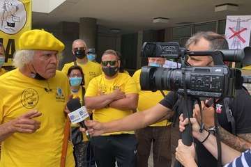 Protesta en la capital contra el proyecto Salto de Chira/Antonio Ali/TA.