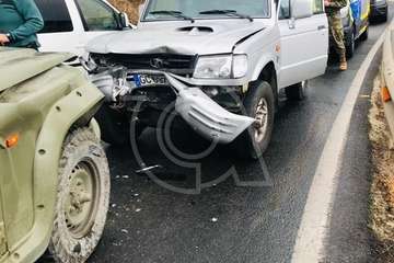 Accidente entre todoterrenos en la carretera de Valsequillo a San Mateo/TA.