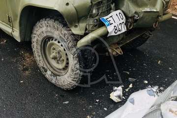 Accidente entre todoterrenos en la carretera de Valsequillo a San Mateo/TA.