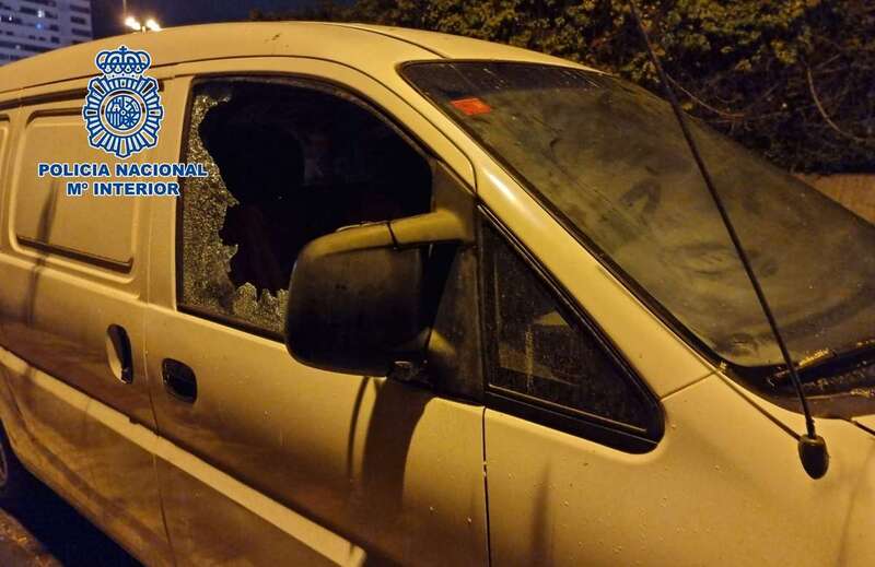 Uno de los coches afectados/TA.