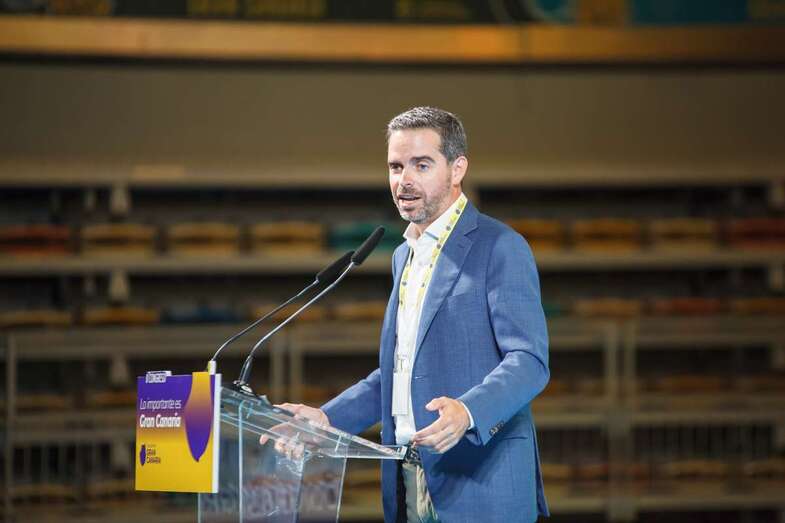 Lucas Bravo de Laguna, en un momento del congreso de este sábado/Acfi Press.