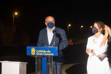 El Cabildo ilumina el acceso a la capital grancanaria con la mejora paisajística de La Laja/TA.