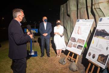 El Cabildo ilumina el acceso a la capital grancanaria con la mejora paisajística de La Laja/TA.