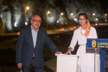 El Cabildo ilumina el acceso a la capital grancanaria con la mejora paisajística de La Laja/TA.