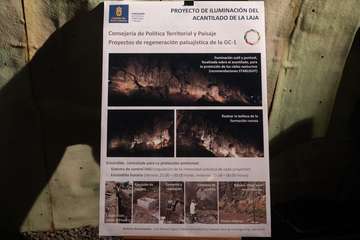 El Cabildo ilumina el acceso a la capital grancanaria con la mejora paisajística de La Laja/TA.