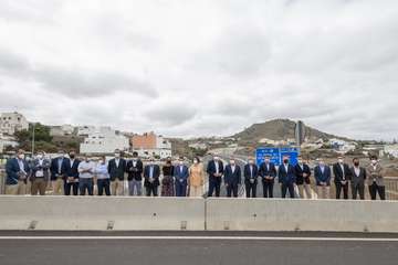 La Consejería de Obras Públicas, Transportes y Vivienda pone en servicio la IV Fase con la que se concluye al completo la vía de circunvalación a Las Palmas de Gran Canaria/Acfi Press.
 