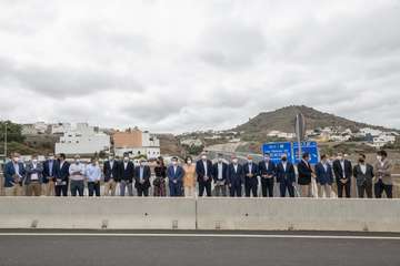 La Consejería de Obras Públicas, Transportes y Vivienda pone en servicio la IV Fase con la que se concluye al completo la vía de circunvalación a Las Palmas de Gran Canaria/Acfi Press.
 
