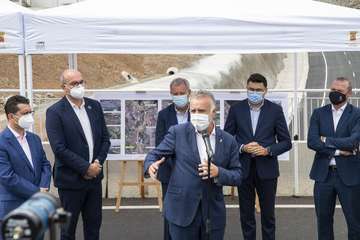 La Consejería de Obras Públicas, Transportes y Vivienda pone en servicio la IV Fase con la que se concluye al completo la vía de circunvalación a Las Palmas de Gran Canaria/Acfi Press.
 