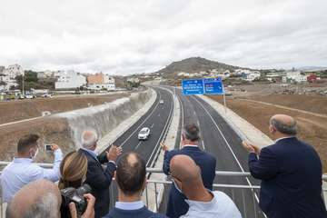 La Consejería de Obras Públicas, Transportes y Vivienda pone en servicio la IV Fase con la que se concluye al completo la vía de circunvalación a Las Palmas de Gran Canaria/Acfi Press.
 