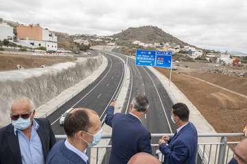 La Consejería de Obras Públicas, Transportes y Vivienda pone en servicio la IV Fase con la que se concluye al completo la vía de circunvalación a Las Palmas de Gran Canaria/Acfi Press.
 