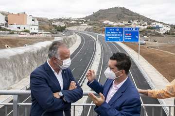 La Consejería de Obras Públicas, Transportes y Vivienda pone en servicio la IV Fase con la que se concluye al completo la vía de circunvalación a Las Palmas de Gran Canaria/Acfi Press.
 