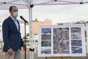 La Consejería de Obras Públicas, Transportes y Vivienda pone en servicio la IV Fase con la que se concluye al completo la vía de circunvalación a Las Palmas de Gran Canaria/Acfi Press.
 