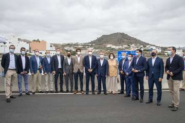 La Consejería de Obras Públicas, Transportes y Vivienda pone en servicio la IV Fase con la que se concluye al completo la vía de circunvalación a Las Palmas de Gran Canaria/Acfi Press.
 