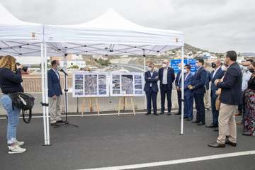 La Consejería de Obras Públicas, Transportes y Vivienda pone en servicio la IV Fase con la que se concluye al completo la vía de circunvalación a Las Palmas de Gran Canaria/Acfi Press.
 