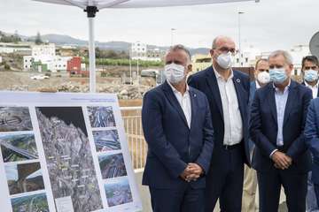 La Consejería de Obras Públicas, Transportes y Vivienda pone en servicio la IV Fase con la que se concluye al completo la vía de circunvalación a Las Palmas de Gran Canaria/Acfi Press.
 