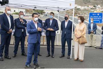 La Consejería de Obras Públicas, Transportes y Vivienda pone en servicio la IV Fase con la que se concluye al completo la vía de circunvalación a Las Palmas de Gran Canaria/Acfi Press.
 