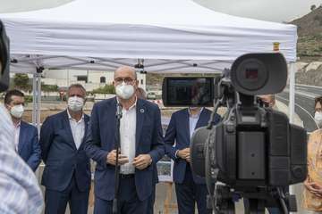 La Consejería de Obras Públicas, Transportes y Vivienda pone en servicio la IV Fase con la que se concluye al completo la vía de circunvalación a Las Palmas de Gran Canaria/Acfi Press.
 