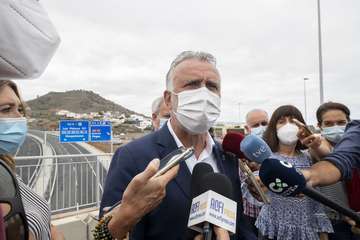 La Consejería de Obras Públicas, Transportes y Vivienda pone en servicio la IV Fase con la que se concluye al completo la vía de circunvalación a Las Palmas de Gran Canaria/Acfi Press.
 