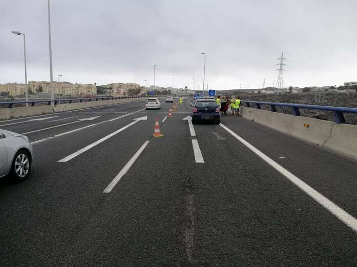 Lugar del accidente/Policía Local de LPGC.