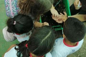 Escolares de Telde y de toda la Isla conocen el sistema agrario en las visitas a la Granja Agrícola del Cabildo/MJC Ambiental.