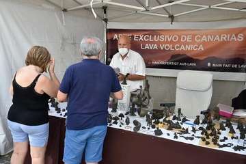 Telde, en la Muestra de Artesanía del Pino/TA y Antonio Alí.
