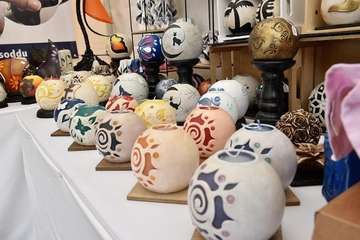 Telde, en la Muestra de Artesanía del Pino/TA y Antonio Alí.