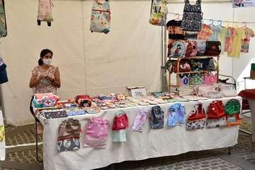 Telde, en la Muestra de Artesanía del Pino/TA y Antonio Alí.