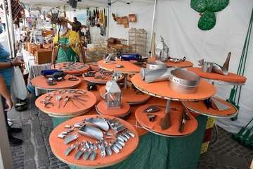 Telde, en la Muestra de Artesanía del Pino/TA y Antonio Alí.