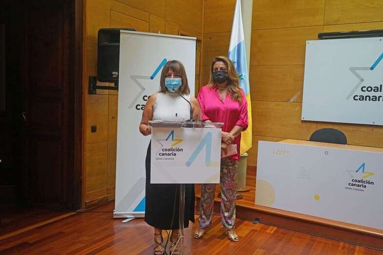 Momento de la rueda de prensa de las nacionalistas/TA.