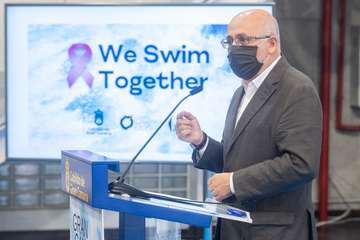 Moda Cálida visibiliza el cáncer de mama con el desfile solidario 'We Swim Together'/TA.