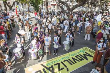 La Plataforma Salvar Chira-Soria expresa su rechazo con una manifestación en la capital/TA y Acfi Press.