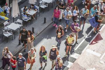 La Plataforma Salvar Chira-Soria expresa su rechazo con una manifestación en la capital/TA y Acfi Press.