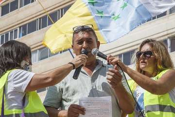 La Plataforma Salvar Chira-Soria expresa su rechazo con una manifestación en la capital/TA y Acfi Press.