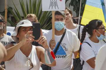 La Plataforma Salvar Chira-Soria expresa su rechazo con una manifestación en la capital/TA y Acfi Press.