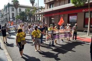 La Plataforma Salvar Chira-Soria expresa su rechazo con una manifestación en la capital/TA y Acfi Press.