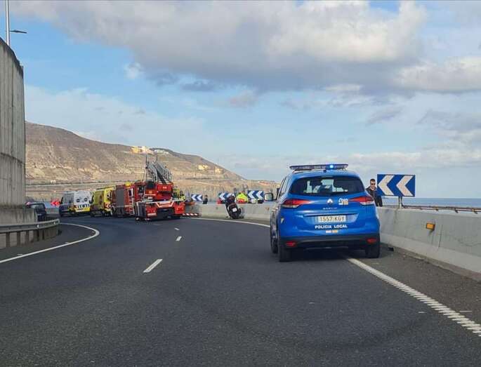 Imagen del dispositivo de emergencia en la zona de El Rincón / TA