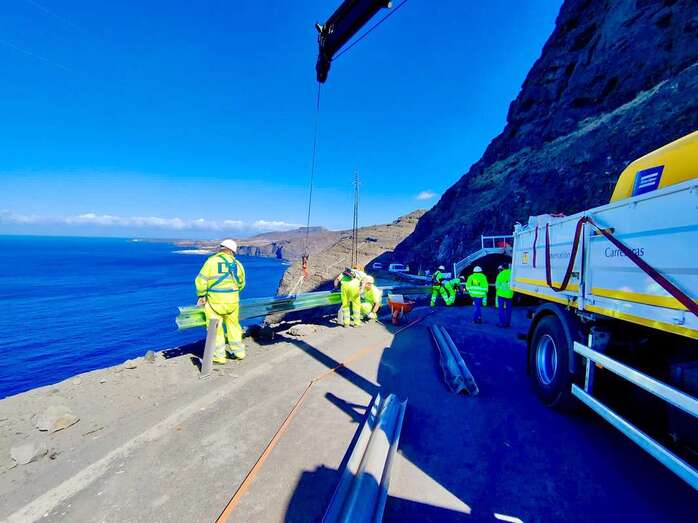 Imagen de los trabajos de acondicionamiento de la vía / TA
