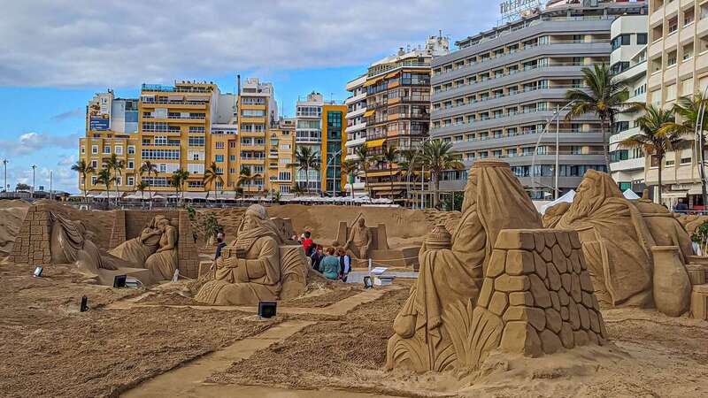 Imagen del Belén de Arena de Las Canteras / Antonio Rico