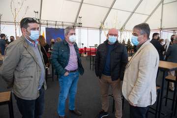 Brindis navideño del Cabildo con los medios de comunicación de Gran Canaria/TA y Acfi Press.