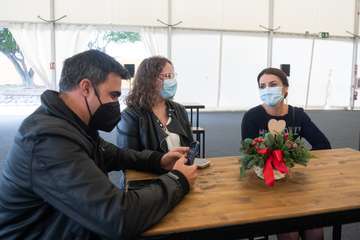 Brindis navideño del Cabildo con los medios de comunicación de Gran Canaria/TA y Acfi Press.