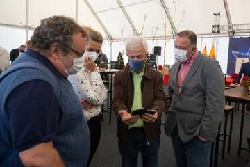 Brindis navideño del Cabildo con los medios de comunicación de Gran Canaria/TA y Acfi Press.