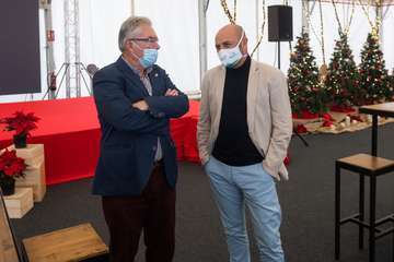 Brindis navideño del Cabildo con los medios de comunicación de Gran Canaria/TA y Acfi Press.