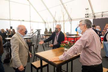 Brindis navideño del Cabildo con los medios de comunicación de Gran Canaria/TA y Acfi Press.