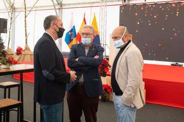 Brindis navideño del Cabildo con los medios de comunicación de Gran Canaria/TA y Acfi Press.