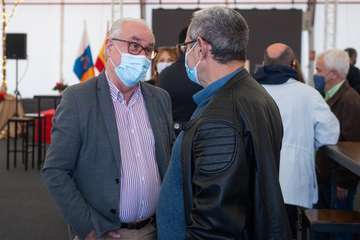 Brindis navideño del Cabildo con los medios de comunicación de Gran Canaria/TA y Acfi Press.