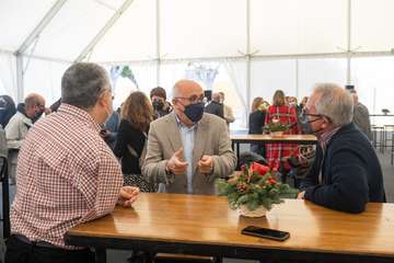 Brindis navideño del Cabildo con los medios de comunicación de Gran Canaria/TA y Acfi Press.