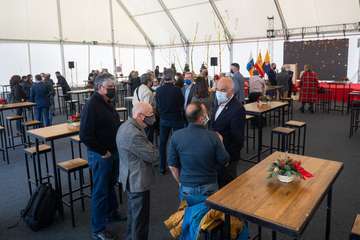 Brindis navideño del Cabildo con los medios de comunicación de Gran Canaria/TA y Acfi Press.