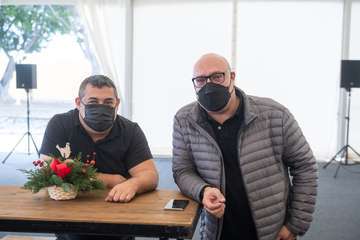 Brindis navideño del Cabildo con los medios de comunicación de Gran Canaria/TA y Acfi Press.