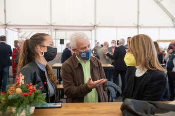 Brindis navideño del Cabildo con los medios de comunicación de Gran Canaria/TA y Acfi Press.