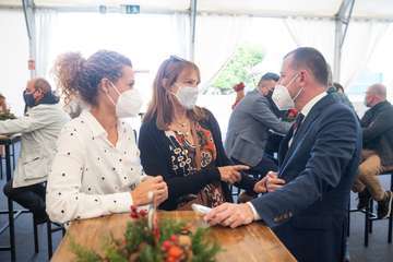 Brindis navideño del Cabildo con los medios de comunicación de Gran Canaria/TA y Acfi Press.